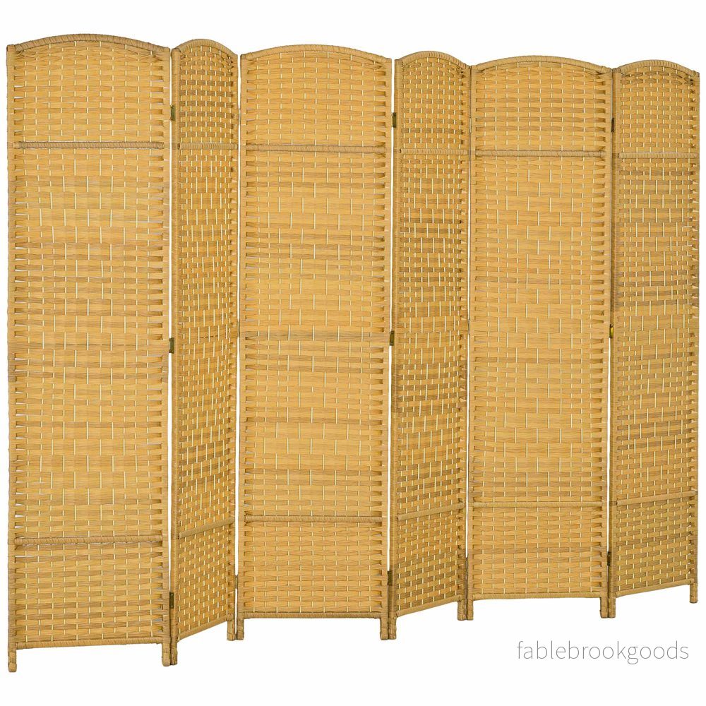Hopfällbar rumsavdelare, 6-panelers furustom, 270x180 cm