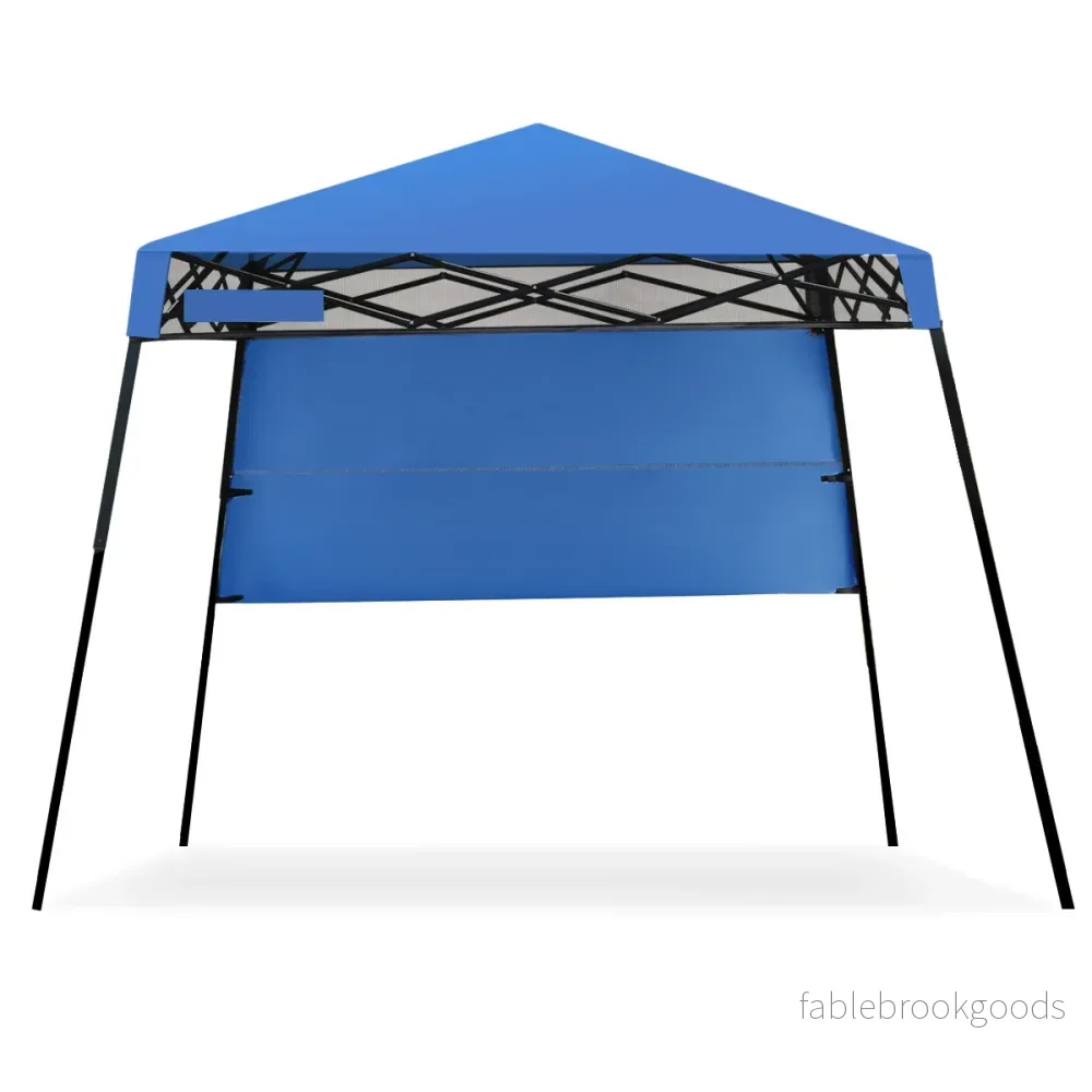 Trädgårdspaviljong – Trädgårdstält med väska Portabelt partytält – 181 x 181 x 210 cm – Blå - Bild 2