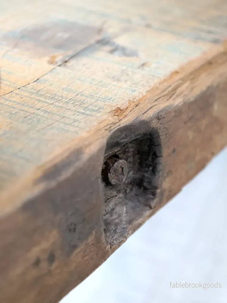 Sidobord i återvunnet trä – rustik vintage 122 cm - Bild 3