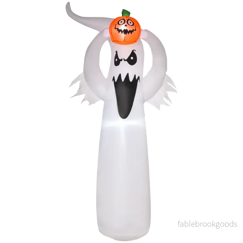Halloween LED Uppblåsbar Spökdekoration, 1,8 m polyester
