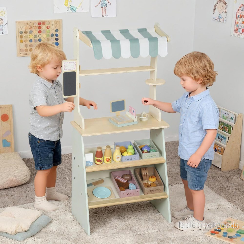 Barnlekbutik med kassaregister och 34 tillbehör - Bild 2