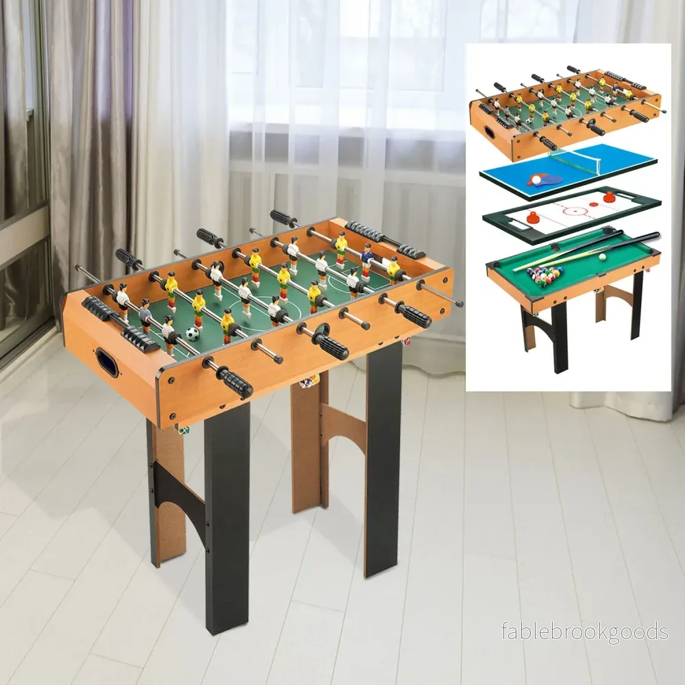 4-i-1 spelbord: fotboll, hockey, tennis, biljard - Bild 2