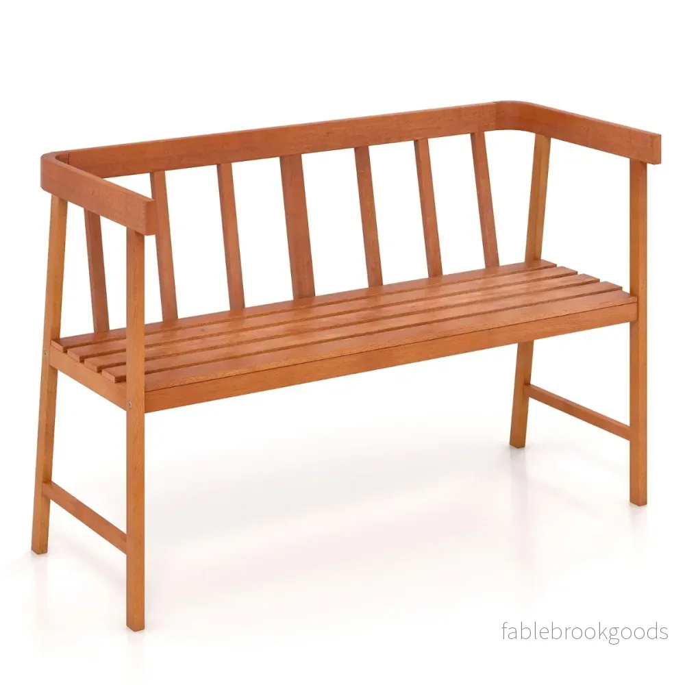 Trädgårdsbänk – av akaciaträ upp till lastkapacitet sits träbänk – 360 kg 2 110 x 46 x 72 cm – Natur - Bild 2