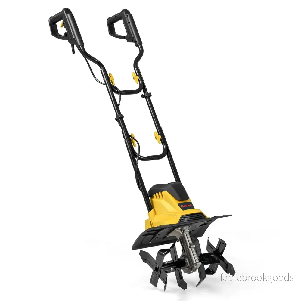 Elektrisk – jordfräs 1200W | Arbetsbredd Arbetsdjup varv/min Elektro med skyddsbrytare och handtag – 36 cm 22 cm 380 36,5 x 24 x 138 cm – Gul