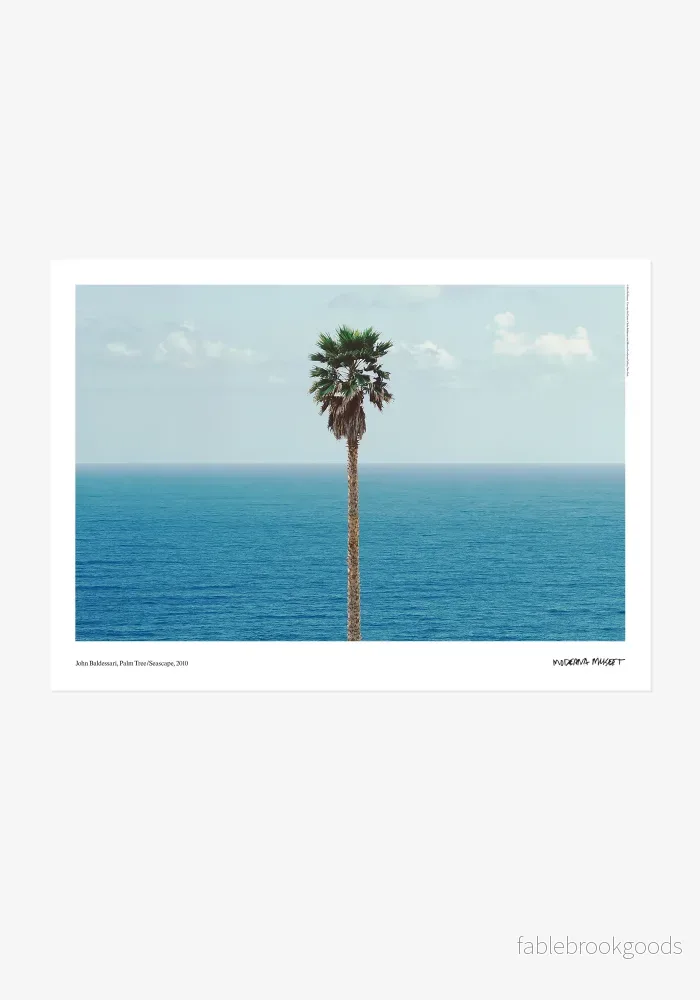 Poster: John Baldessari, Palm tree/seascape Poster: John Baldessari, Palm tree/seascape