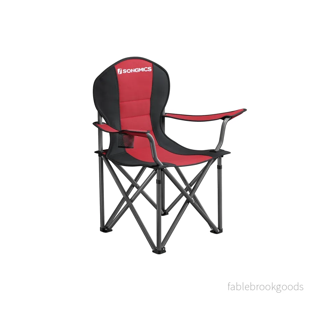 Campingstol – Skumfylld sits – Röd