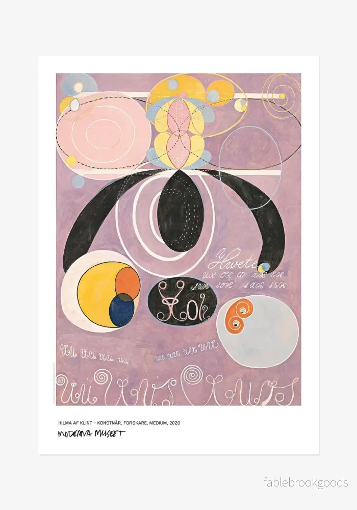 Poster: Hilma af Klint, De tio största, Mannaåldern, Nr 6 Poster: Hilma af Klint, De tio största, Mannaåldern, Nr 6