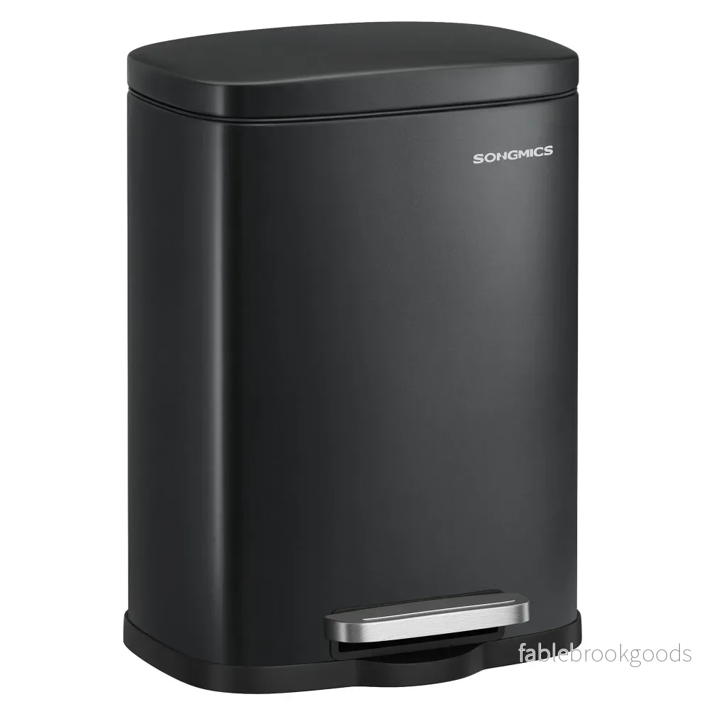 Pedaalemmer – Met Softclose-deksel en Uitneembare Binnenemmer – Inktzwart – 29,7 x 21,5 x 18,7 cm Pedaalemmer – Met Softclose-deksel en Uitneembare Binnenemmer – Inktzwart – 29,7 x 21,5 x 18,7 cm