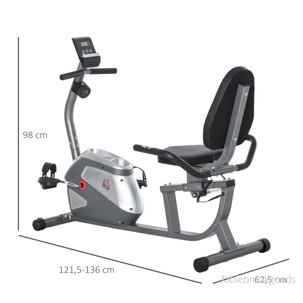 Liggande motionscykel, LCD-skärm, 8 motståndsnivåer - Bild 3
