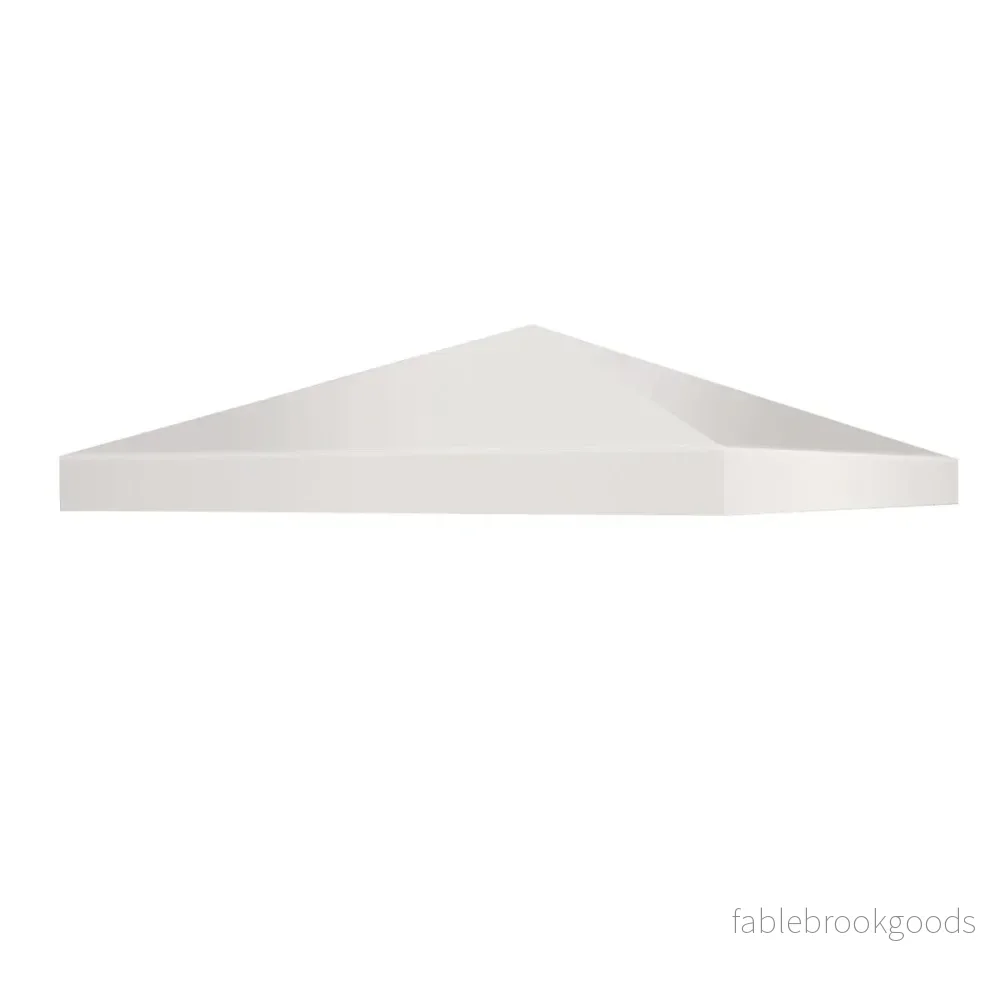 Paviljongersättningstak – Solskyddsöverdrag med kardborrefästen – 300 x 300 cm – Beige