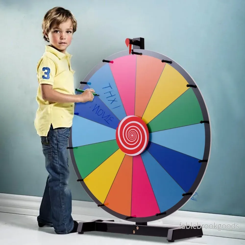 24" – Wheel of Fortune Toy Color spel för – Ø 60 cm – Färgglad