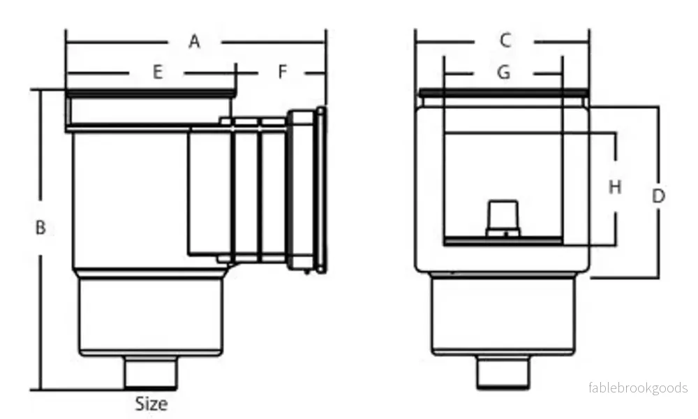 Skimmer Compact vit ABS 1 1/2” invändig gänga - Bild 2