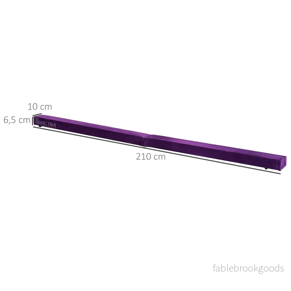 210 cm Vikbar balansbalk för gymnastik & träning - Bild 2