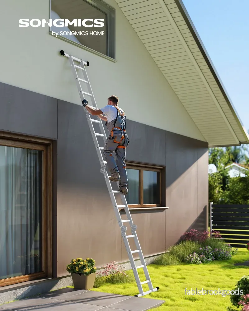 Aluminiumstege – 16 steg – 430 cm – Silver - Bild 2