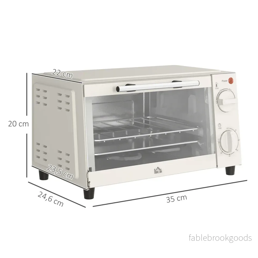 Miniugn 9L – 750W, Timer, Justerbar Temp, Gräddvit - Bild 3