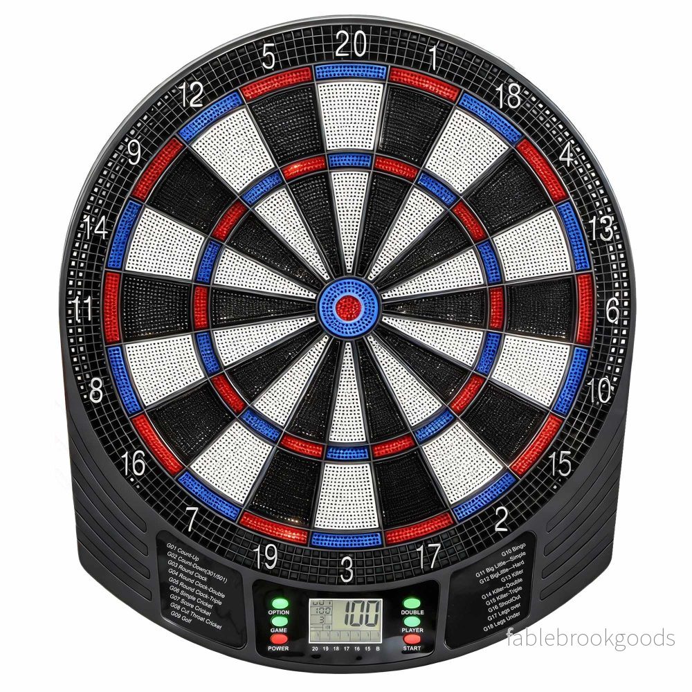 Elektronisk darttavla, 1–8 spelare, LCD-skärm, 6 dartset