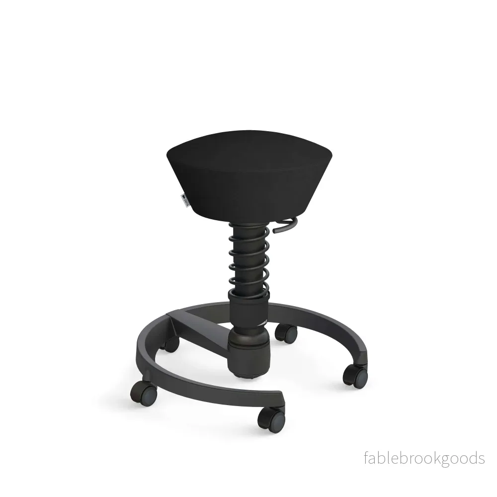 Swopper aktiv stol, svart mikrofibertyg