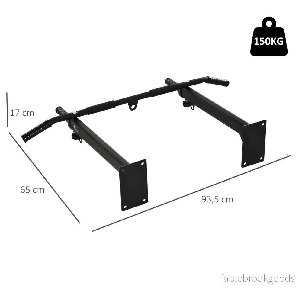 Väggmonterad Pull-Up Bar med öglor för boxningssäck, stål - Bild 3