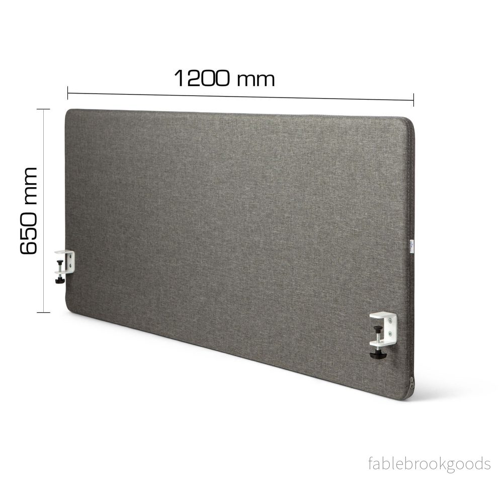 MUTE Lite akustikskärm 1200 × 650 mm - bordsmodell, grå (Savio 09) - Bild 2