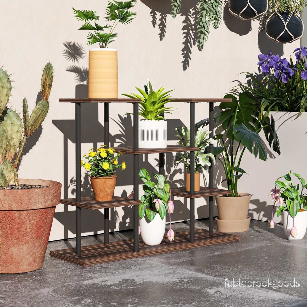 Plantställning i trä, 61,5 cm, inomhus/utomhus - Bild 2
