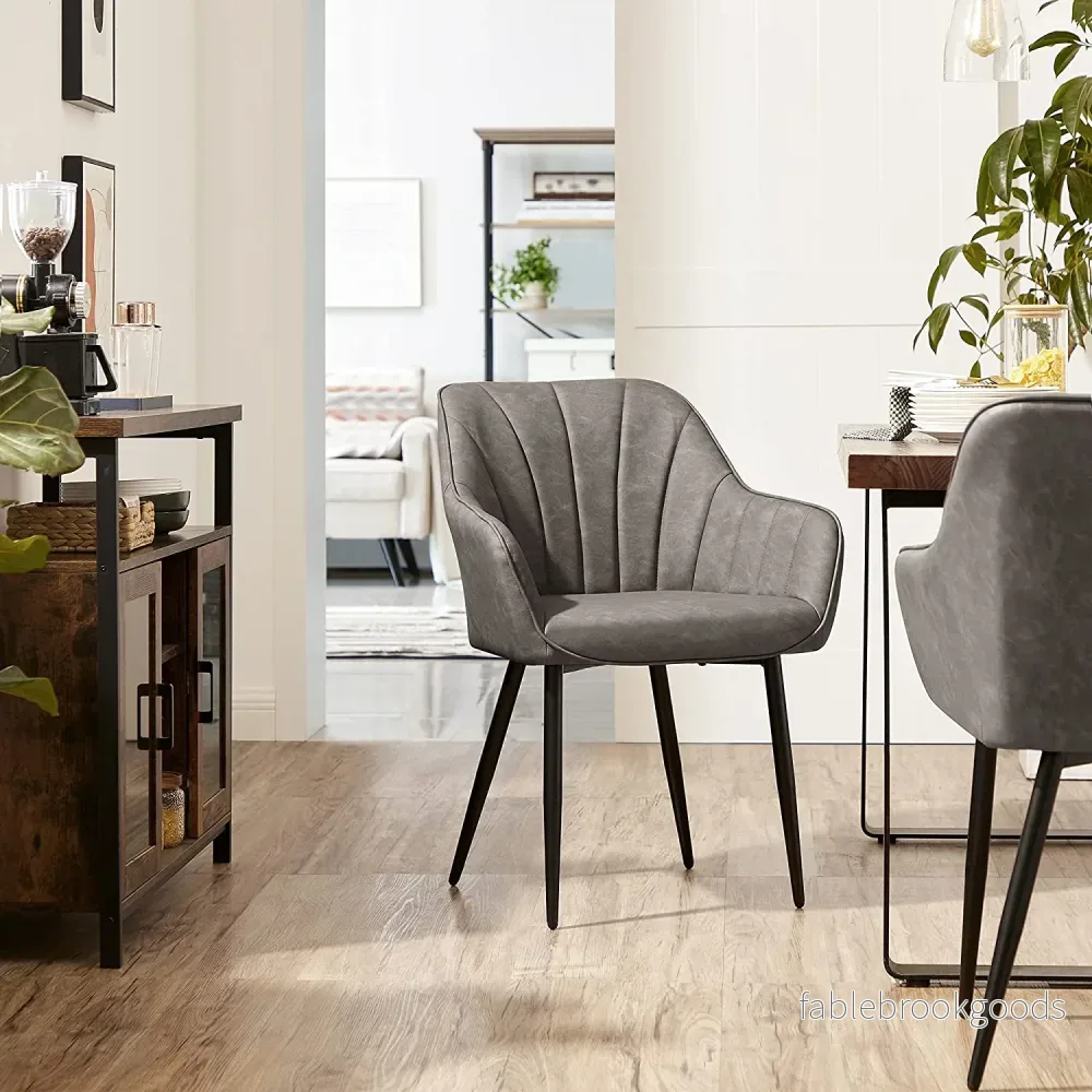 Fåtölj – Ergonomisk design – Grå - Bild 3