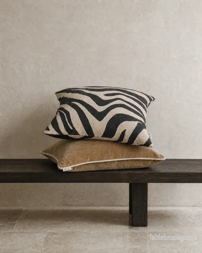Kuddfodral Savannah Beige/Svart - Bild 3