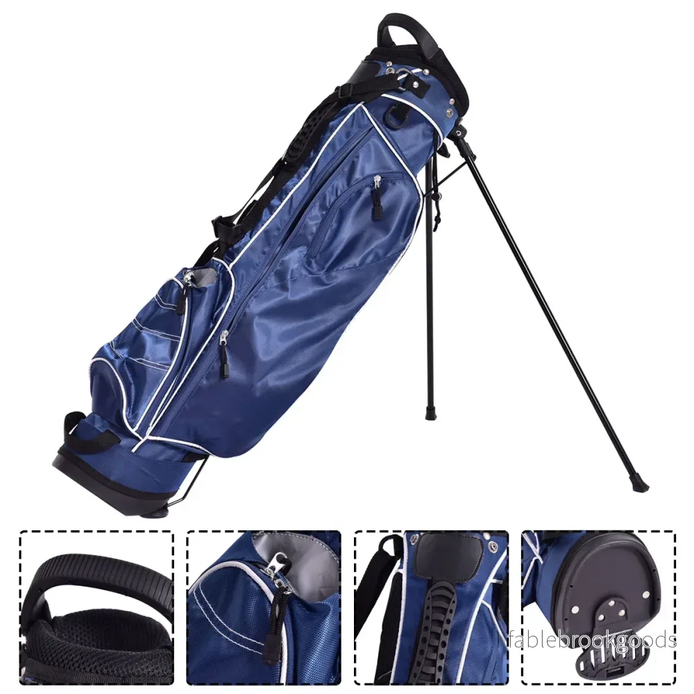 Golfbag – tum Pencil Bag Professionell åkpåse Standbag med nackstöd och bärrem – 9 – Blå - Bild 2