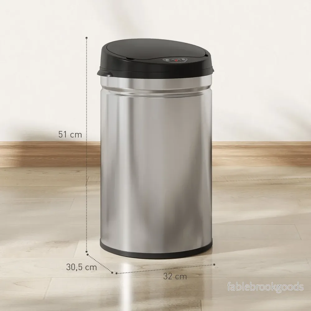 Beröringsfri 30L rostfri sensorsoptunna - Bild 3