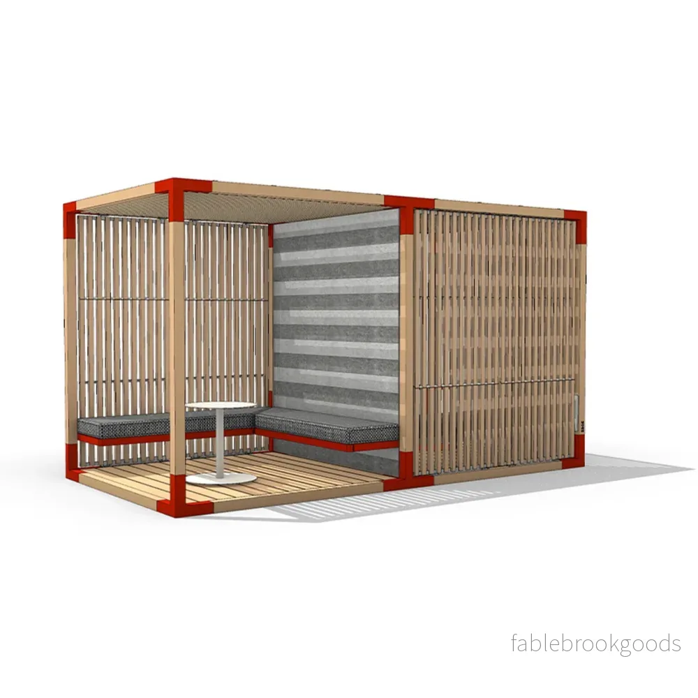 Uteplats Avkopplande Kontor med Soffa och Bord