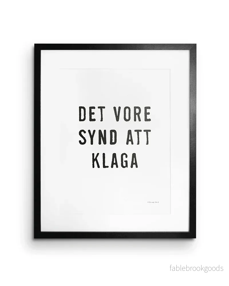 Synd att klaga | Stansad - Bild 2