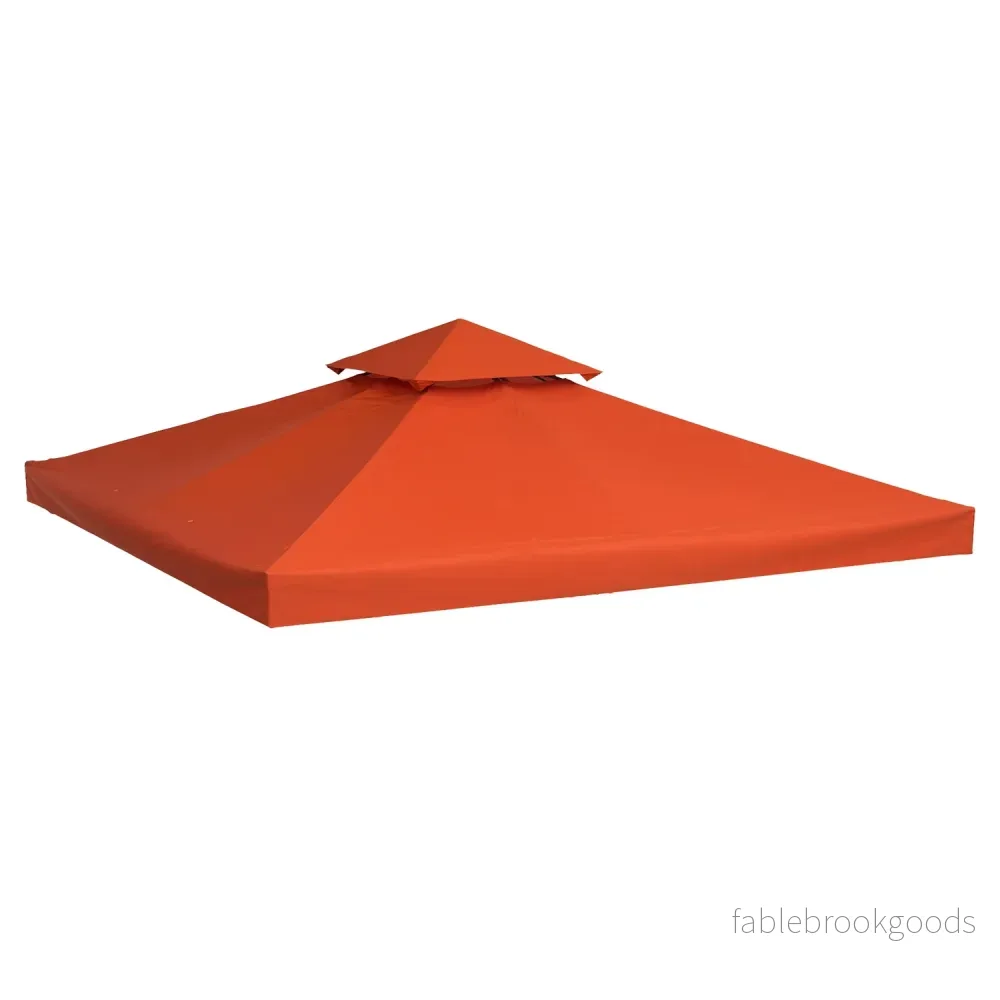 Ersättningsgazebo tak, roströd polyester, 3x3M Ersättningsgazebo tak, roströd polyester, 3x3M