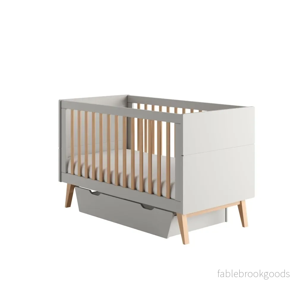 Sara under Bed/Cot drawer, 140 x 70 cm Grey color - Bild 2