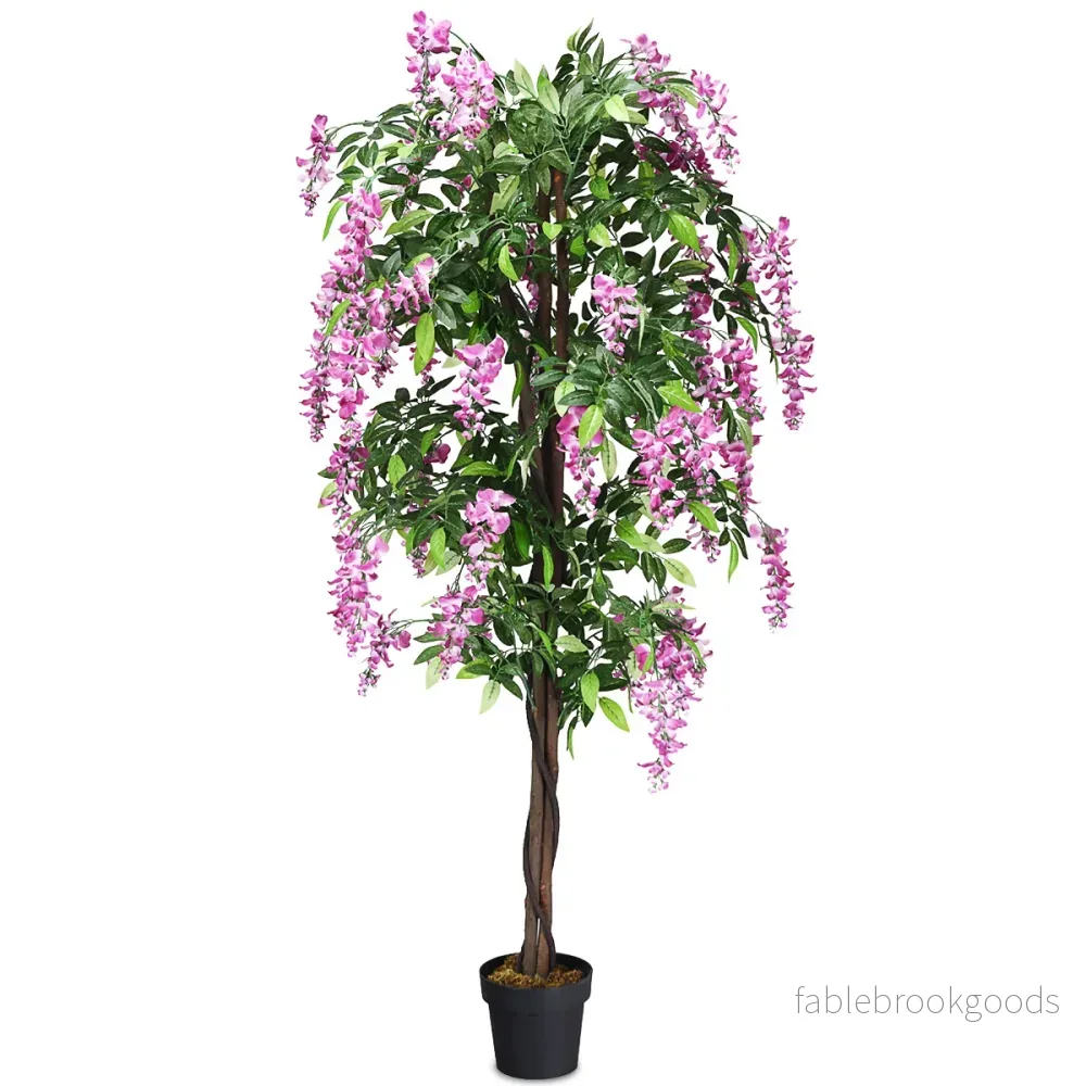 Konstgjord – växt Användbar Palm – 180 cm – Rosa - Bild 3
