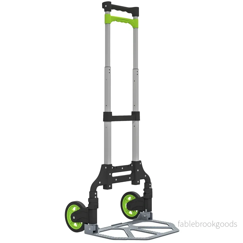 Hopfällbar säckvagn i aluminium, teleskophandtag, 100 cm