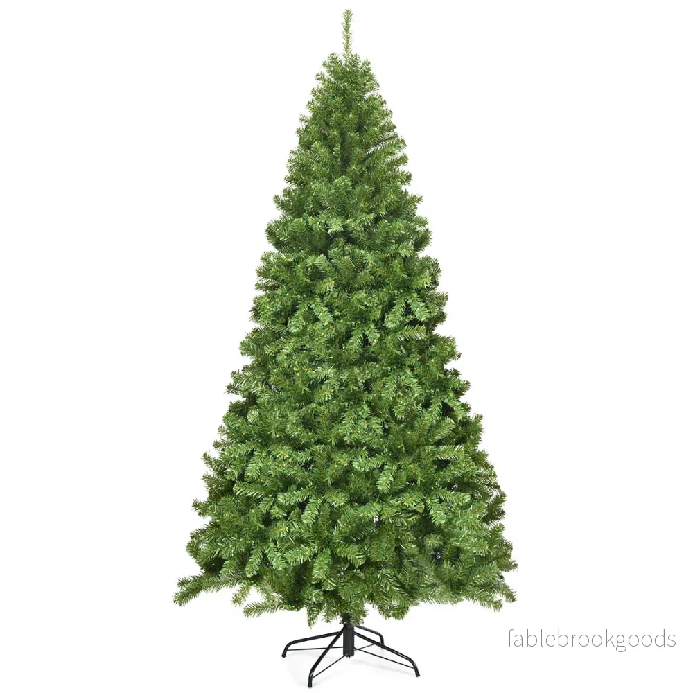 Konstgjord – julgran med metallställ julgrön – 230 cm – Grön - Bild 2