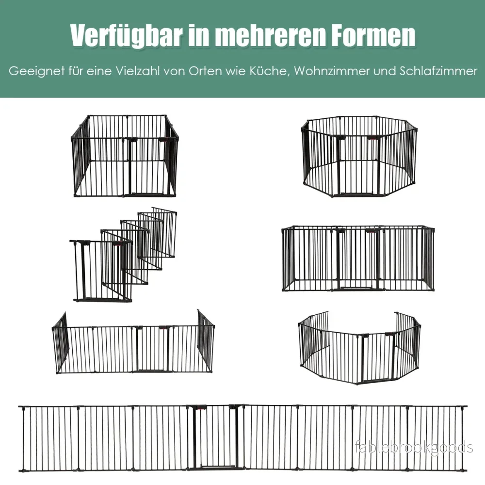 Elements – Playpen Dog Barrier – 8 500 x 75 cm – Svart - Bild 3