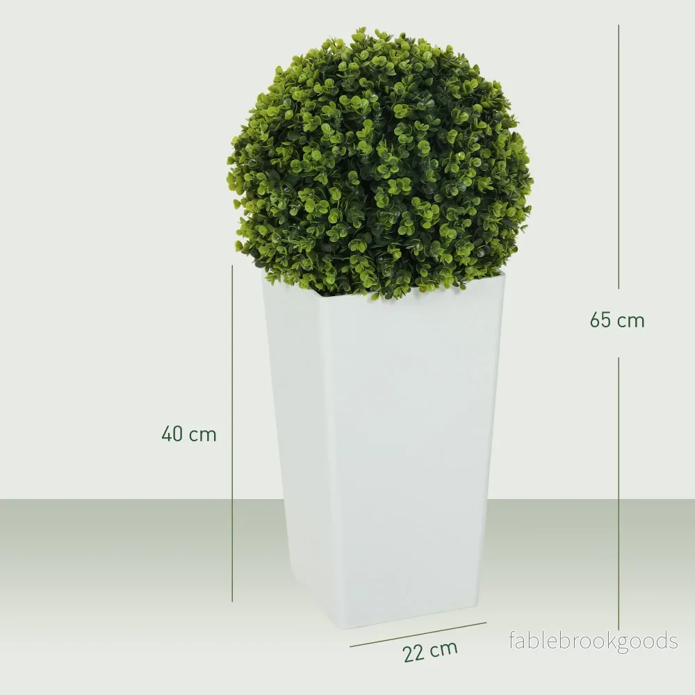 Set med konstgjorda eukalyptusbollar, 65 cm, UV-skyddade, gröna - Bild 3