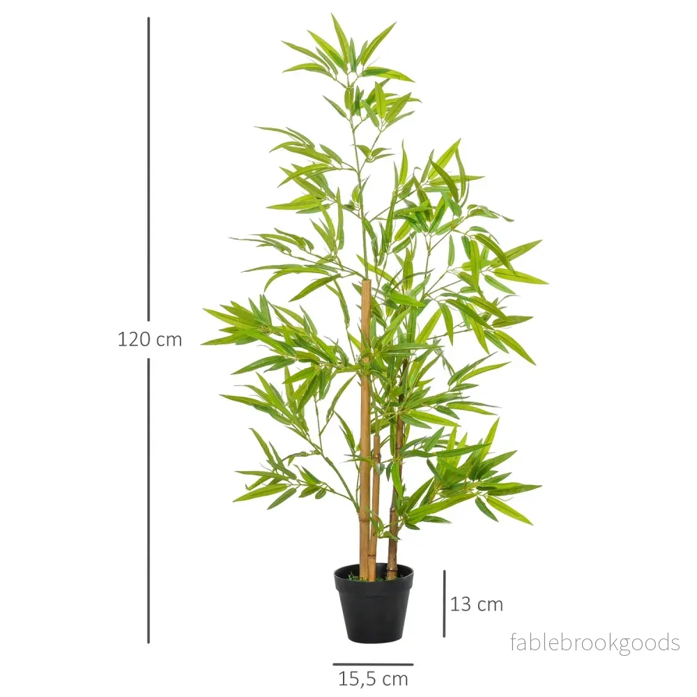 Konstgjord bambuväxt, 120cm, naturtrogen inomhusdekor - Bild 3