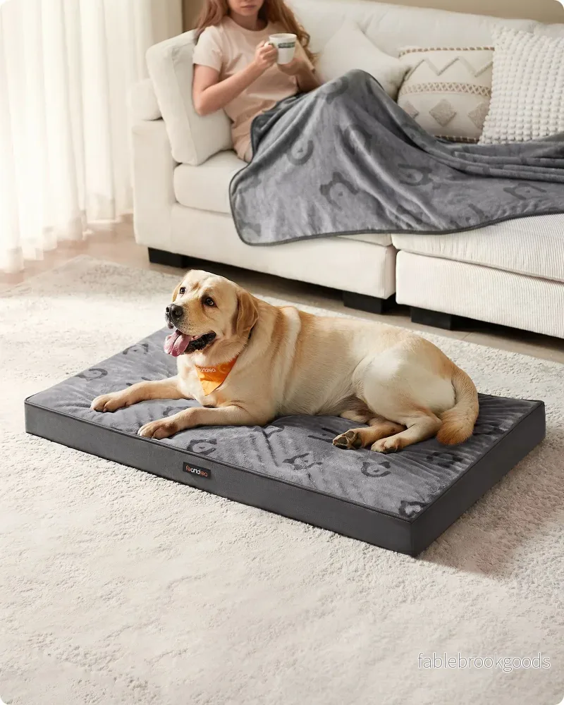 Ortopedisk hundsäng – XXL Comfort – Flanell – Dove Grey - Bild 2