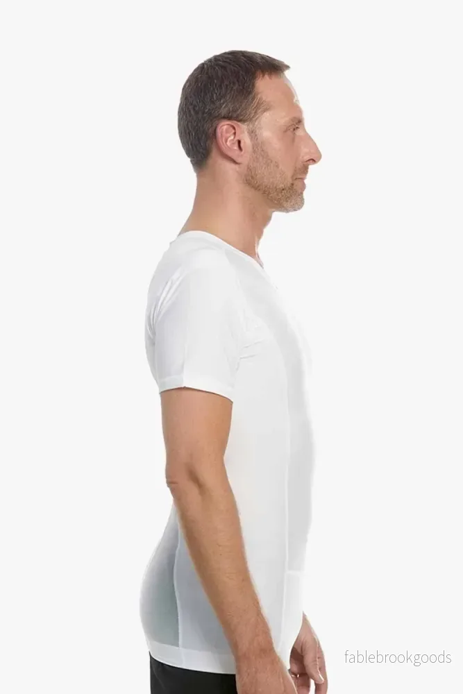 Men's Posture Shirt™ Zipper - Vit - Bild 2
