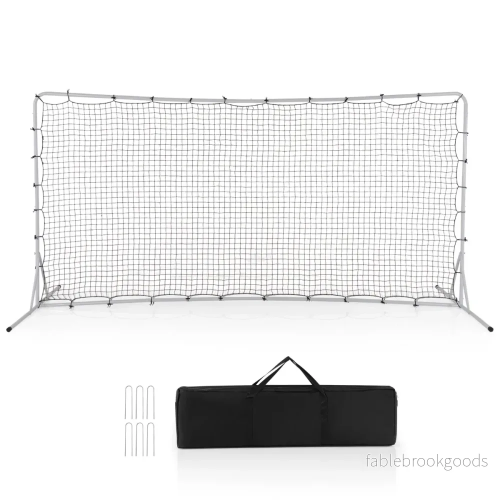 Fotbollsmål – för barn med bärväska – 372,5 x 182,5 cm – Vit