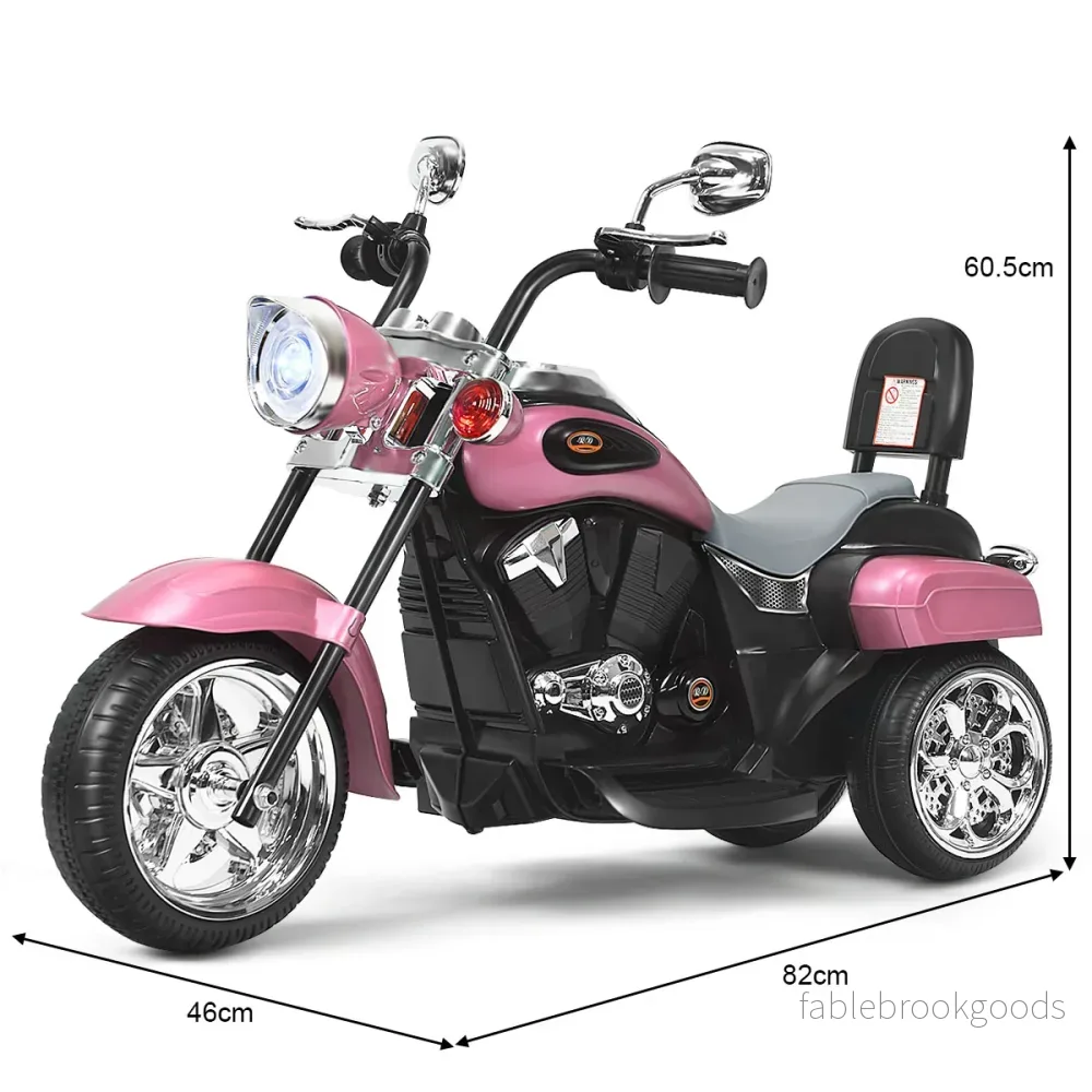 V – elektrisk motorcykel batteridriven med musik – 6 91 x 48 x 64 cm – Rosa - Bild 2