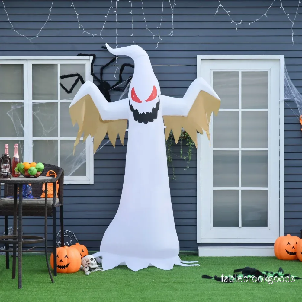 Uppblåsbar Halloween Ghost, 2,4M, LED-lit, väderbeständig - Bild 2