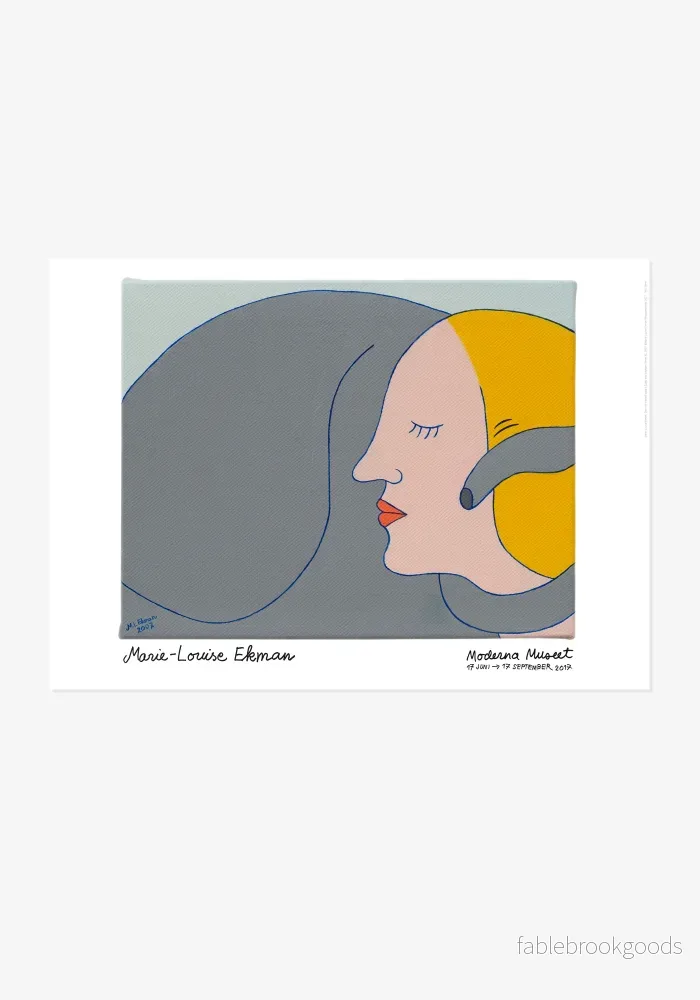 Poster, Marie-Louise Ekman, Dam och elefantgata II Poster, Marie-Louise Ekman, Dam och elefantgata II