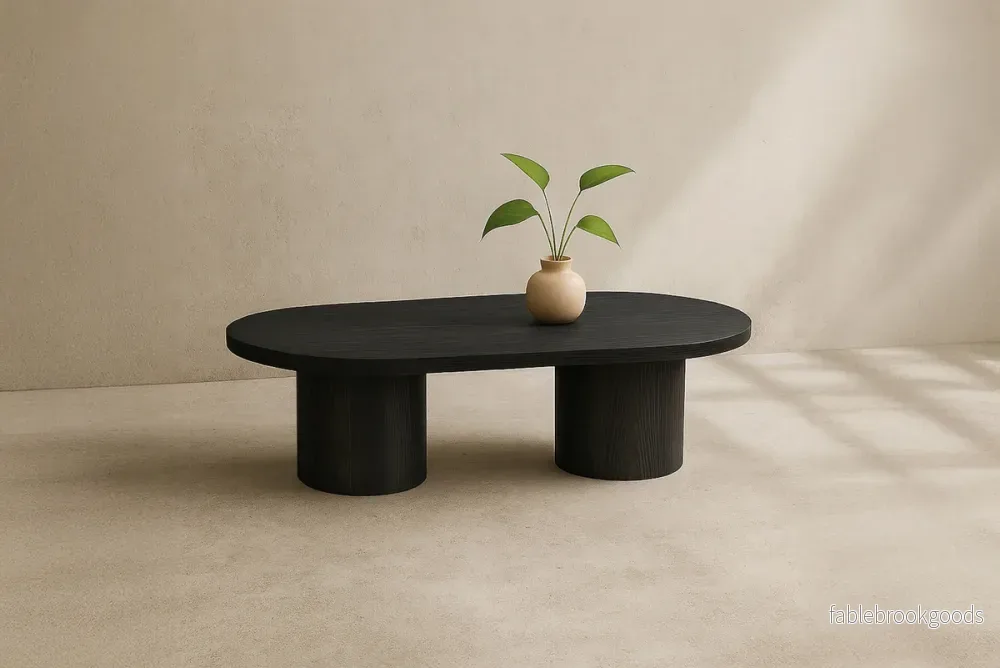 Narvik Soffbord 120 × 60 Svart – Modernt Skandinaviskt Soffbord | Venture Home