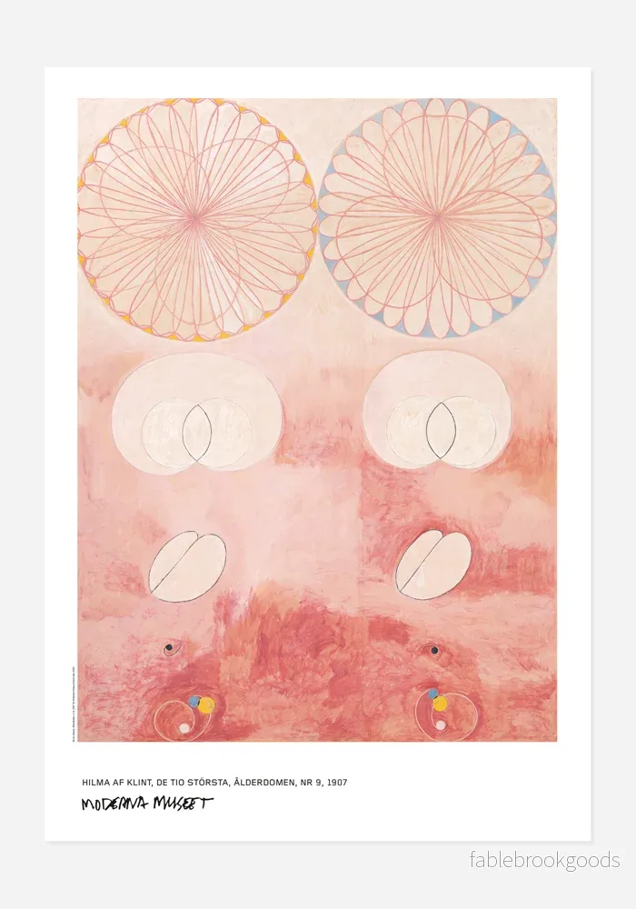 Poster, Hilma af Klint, De tio största, Ålderdomen, Nr 9 Poster, Hilma af Klint, De tio största, Ålderdomen, Nr 9
