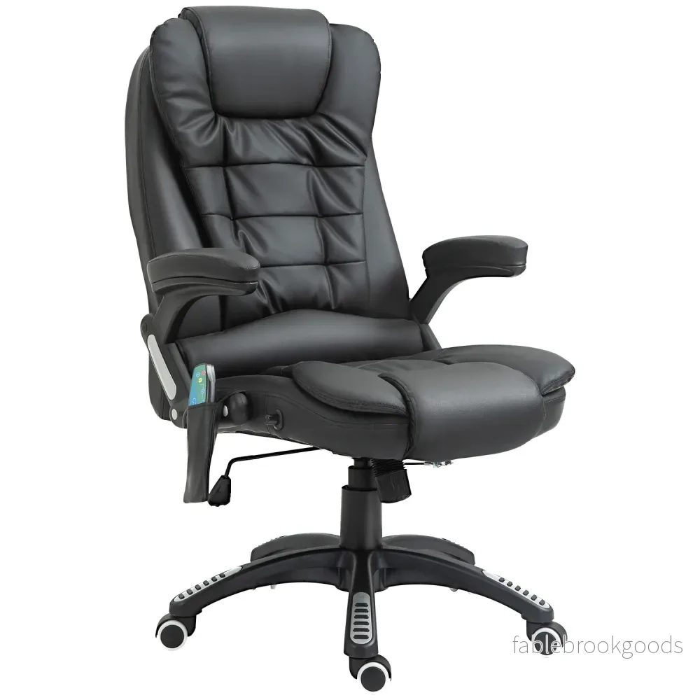 Executive Office Chair, Massage & Heat, Faux Leather Executive Office Chair, Massage & Heat, Faux Leather