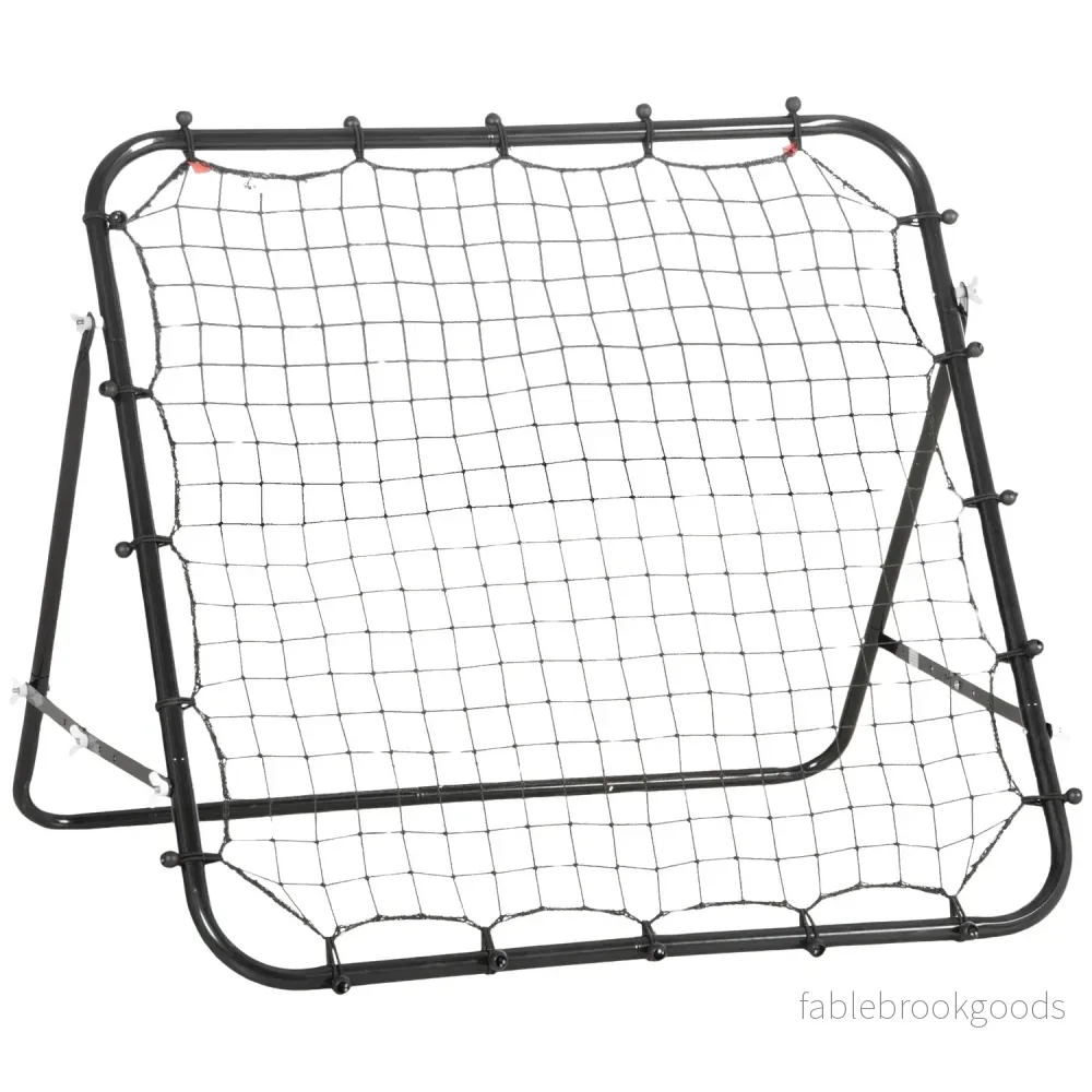 Football Rebounder Wall Net, Metall & PE, 96x80x96 cm