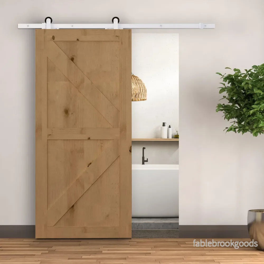 Skjutdörrsystem 183 cm, kolstål, komplett set - Bild 2
