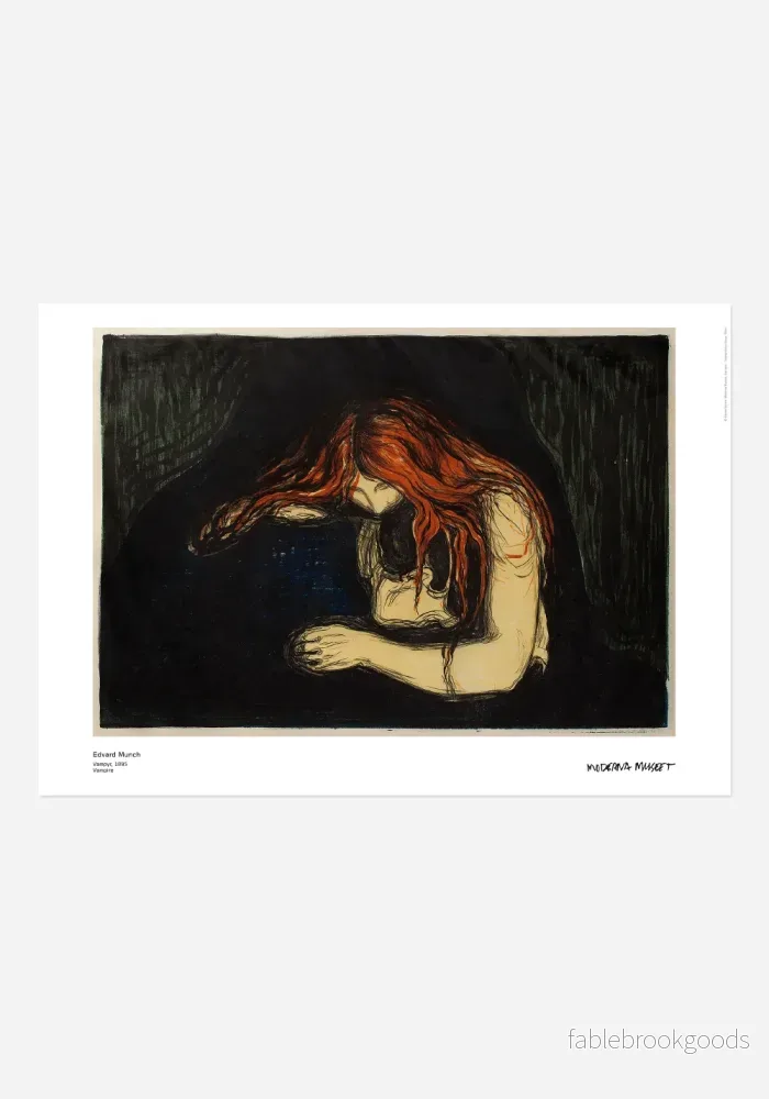 Poster, Edvard Munch, Vampyr Poster, Edvard Munch, Vampyr